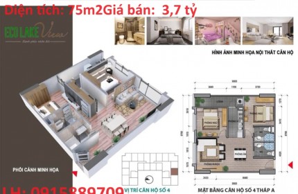 CHÍNH CHỦ Cần Bán GẤP Căn Hộ Toà Eco Lake View 32 ĐẠI TỪ Hoàng Mai, Hà Nội